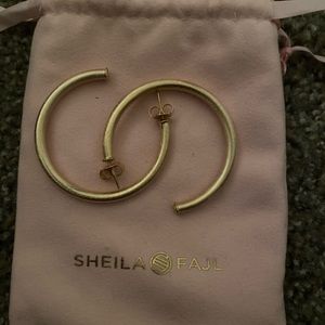 Sheila fajl gold earrings..never worn! :)
